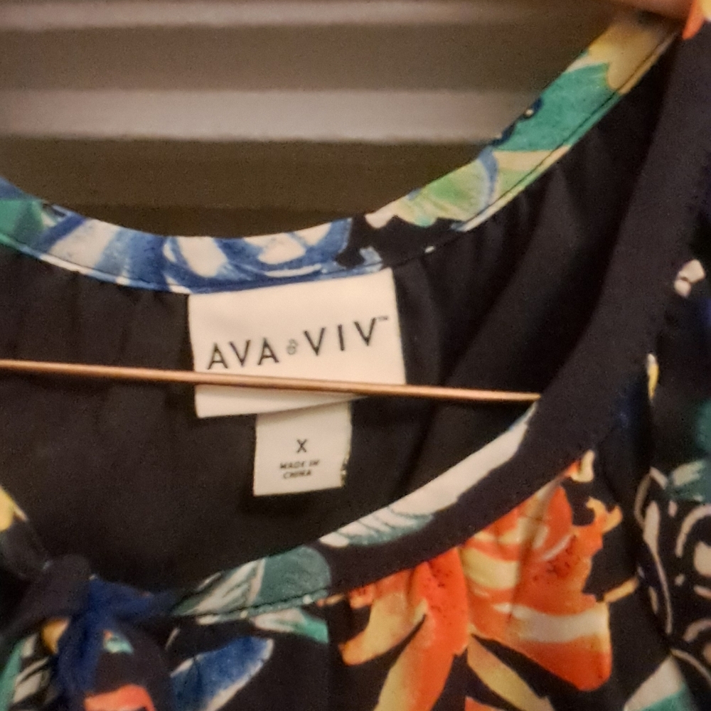 Ava & Viv Colorful Layered Dress - Picture 3 of 4